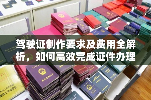 儋州驾驶证制作要求及费用全解析，如何高效完成证件办理？